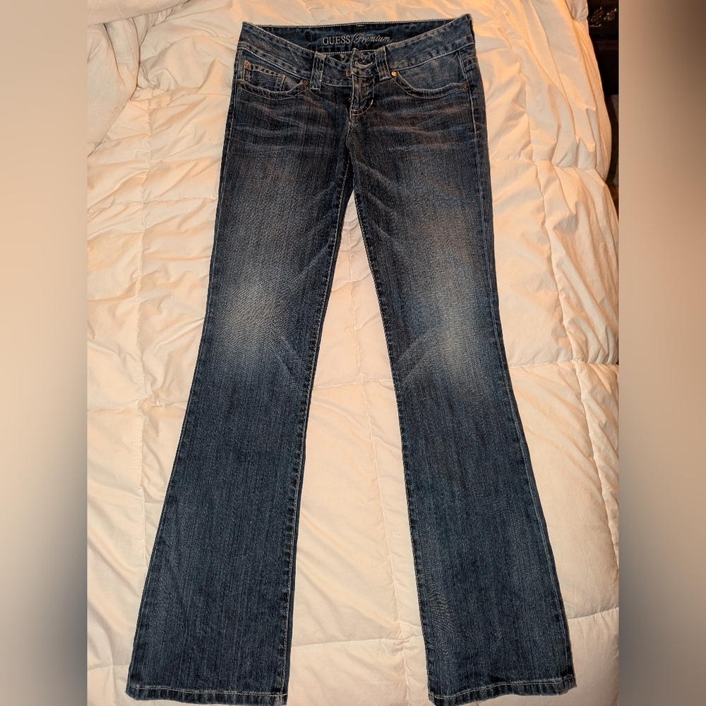 Guess Women's Boot Cut Jeans - Dark Blue